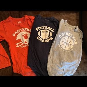 Set of three boys Long Sleeves Onsies - 4T
